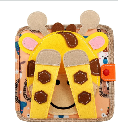 BusyBook Girafe Rigolote : livre d’activités en feutrine (Busyboard)