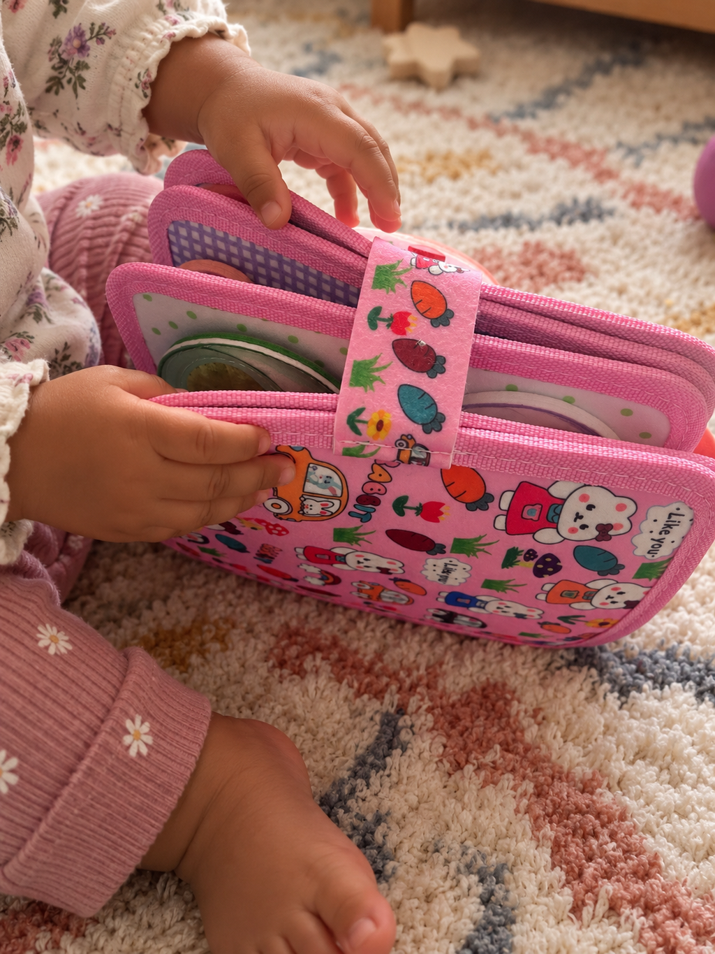 BusyBook Lapin Malin : Livre d’activités en feutrine (Busyboard)
