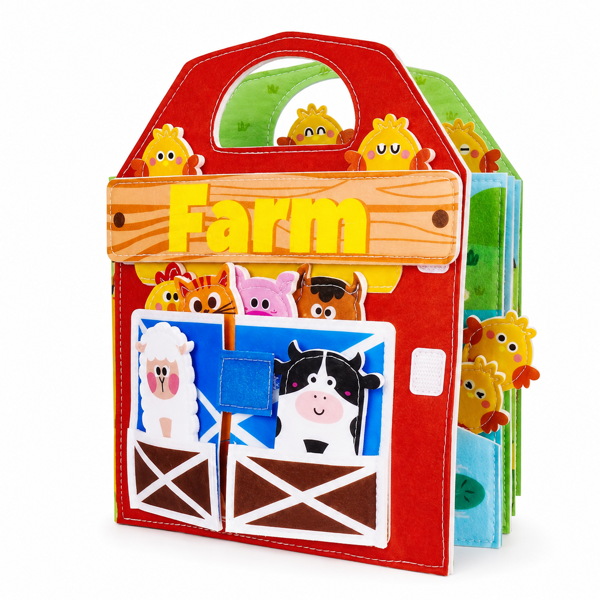 Busy Book Ferme : livre d’activités en feutrine (Busyboard)