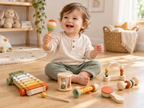 Jeu musical en bois pour découvrir les sons et le rythme