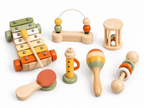 Ensemble de 7 instruments en bois pour l’éveil musical de l’enfant