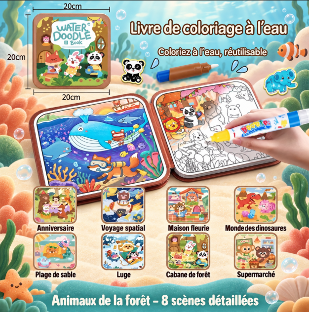 dessin coloriage eau