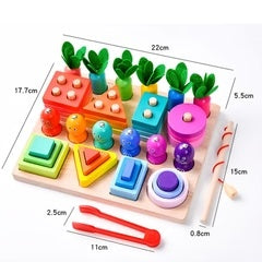Les Trésors de mon Jardin – jeu 4 en 1 en bois pour enfant