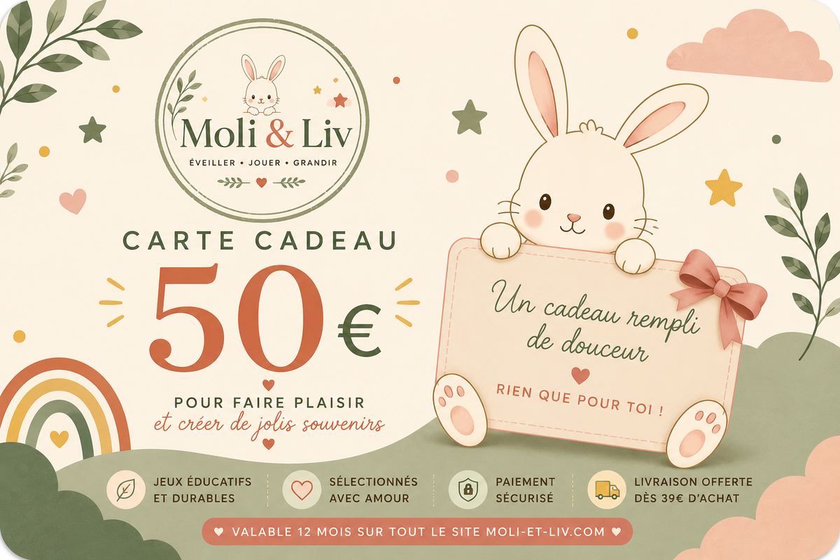 Offrir une carte cadeau Moli & Liv